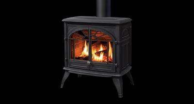 Enviro: Westport Cast Iron Freestanding (Standing Pilot) - Painted Black—primary view