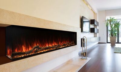Modern Flames: 80" Landscape Pro Multi-Sided Built-In Fireplace—primary view