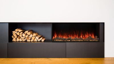 Modern Flames: 56" Landscape Pro Multi-Sided Built-In Fireplace—primary view