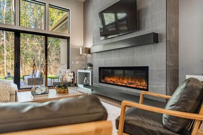 Modern Flames: 56" Landscape Pro Slim Built-In—primary view