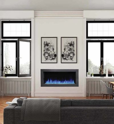 Kozy Heat: Osseo Electric 45 Slim Linear Fireplace—primary view