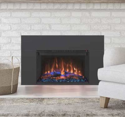 Modern Flames: Redstone 30" Traditional Electric Fireplace Insert (Large Surround)—primary view