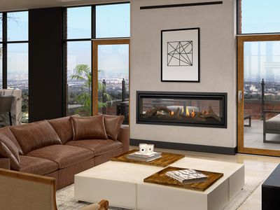 Kozy Heat: Callaway See-Thru Gas Fireplace—primary view