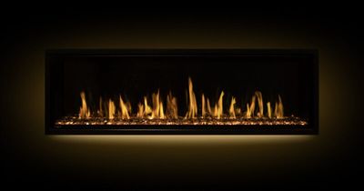 Modern Flames: Orion 100" Slim Linear Helovision—primary view