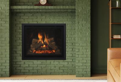 Kozy Heat: Nordik 36 DV Gas Fireplace - Logs—primary view