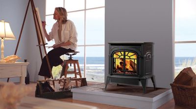 Vermont Castings: Intrepid Flexburn Wood Stove—primary view