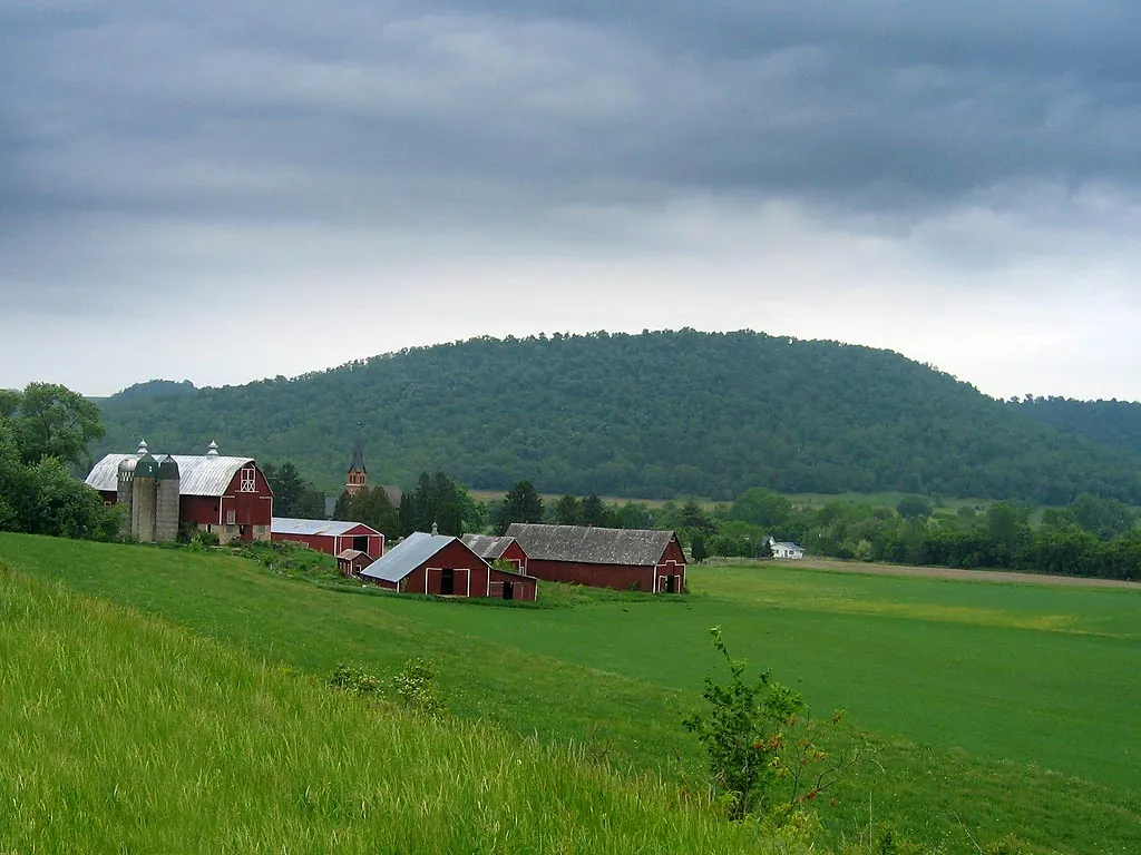Driftless Area dairy farm in southwest Wisconsin