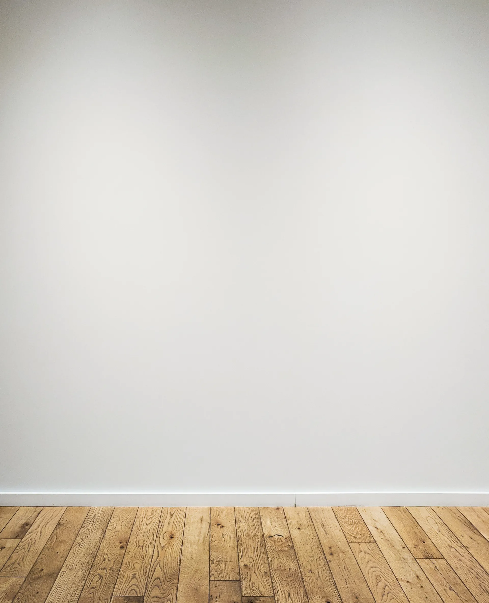 Blank wall ready for a fireplace installation